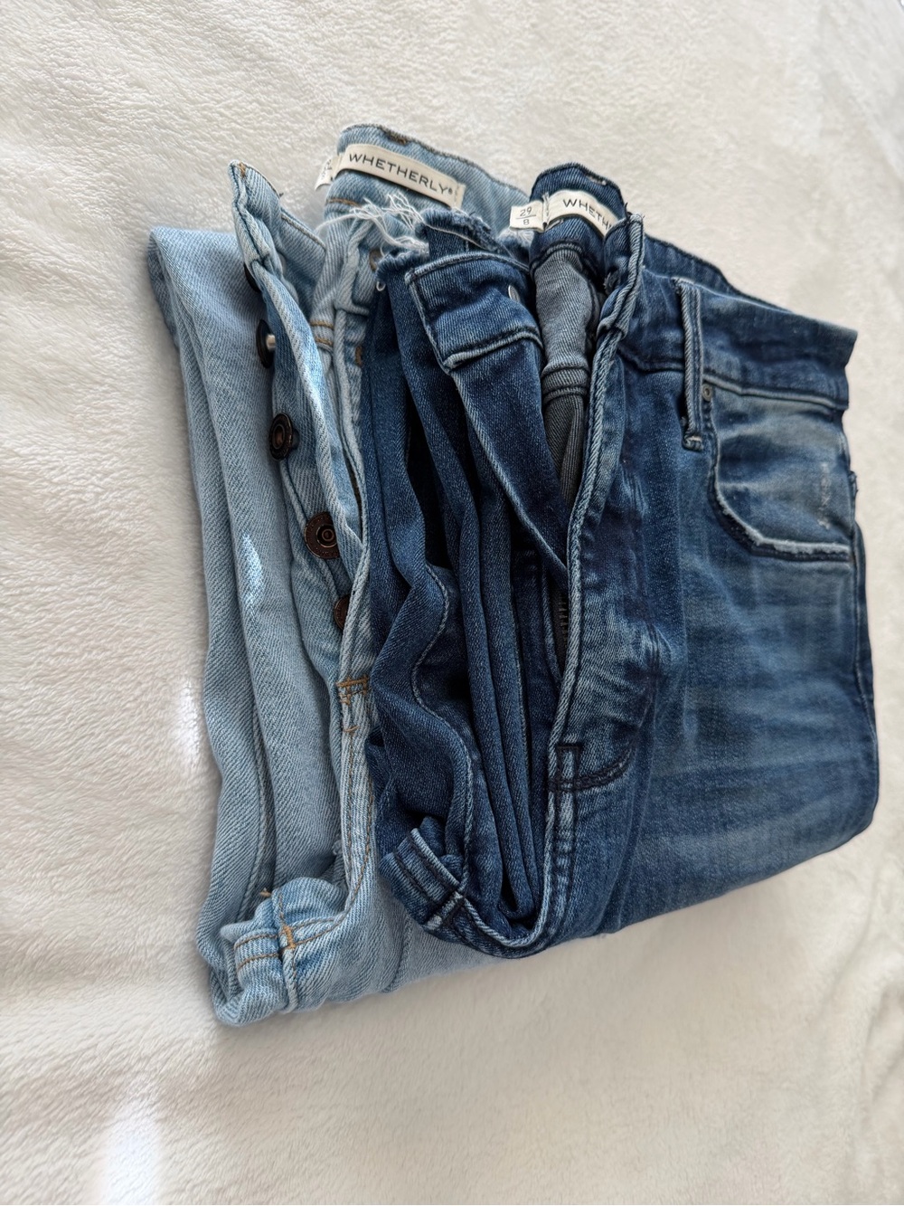 2 pairs Whetherly Blue Women's Jeans Sz 28